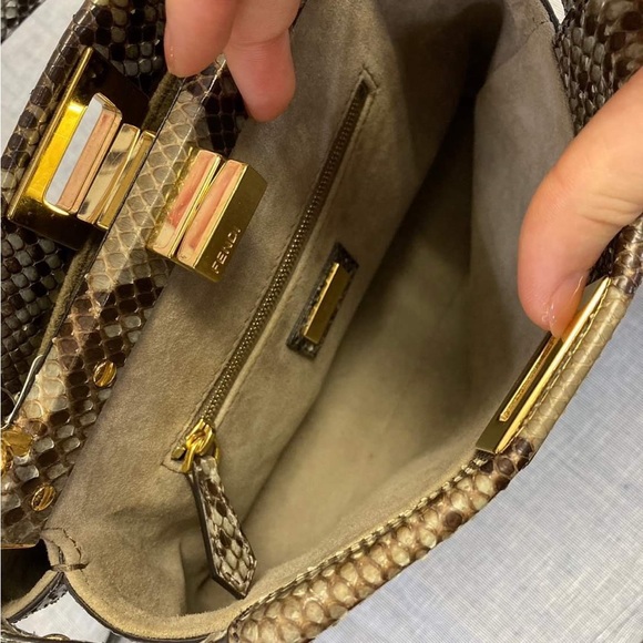 Fendi Peekaboo Mini Snakeskin - Picture 9 of 16